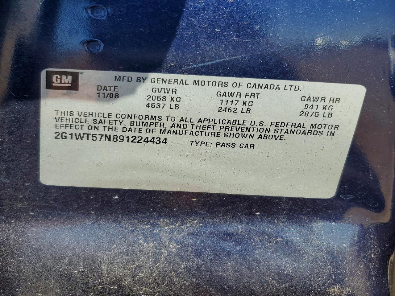 Chevrolet Impala 1lt