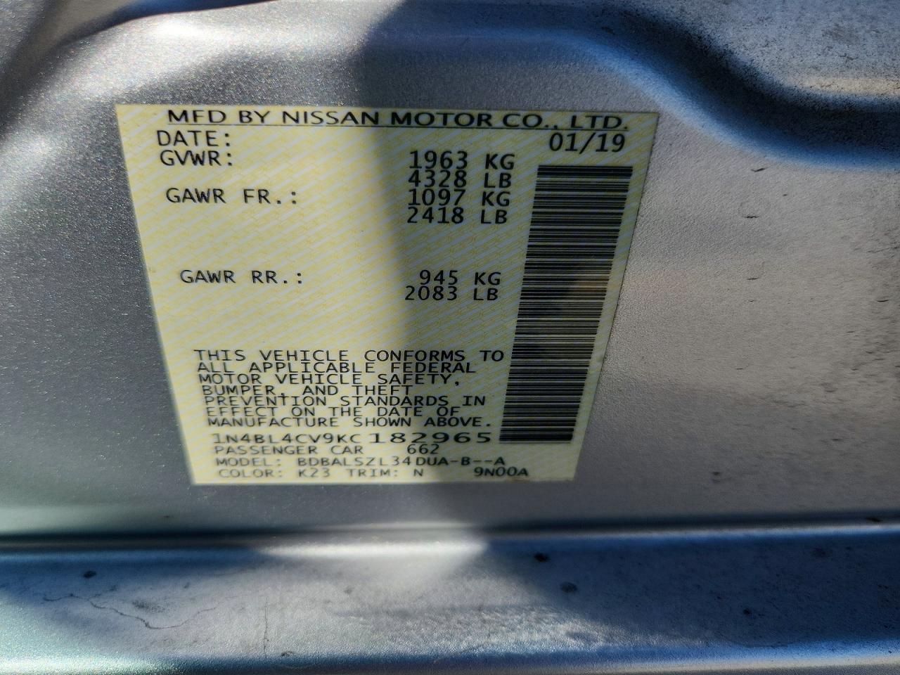 Nissan Altima 2.5 Sr