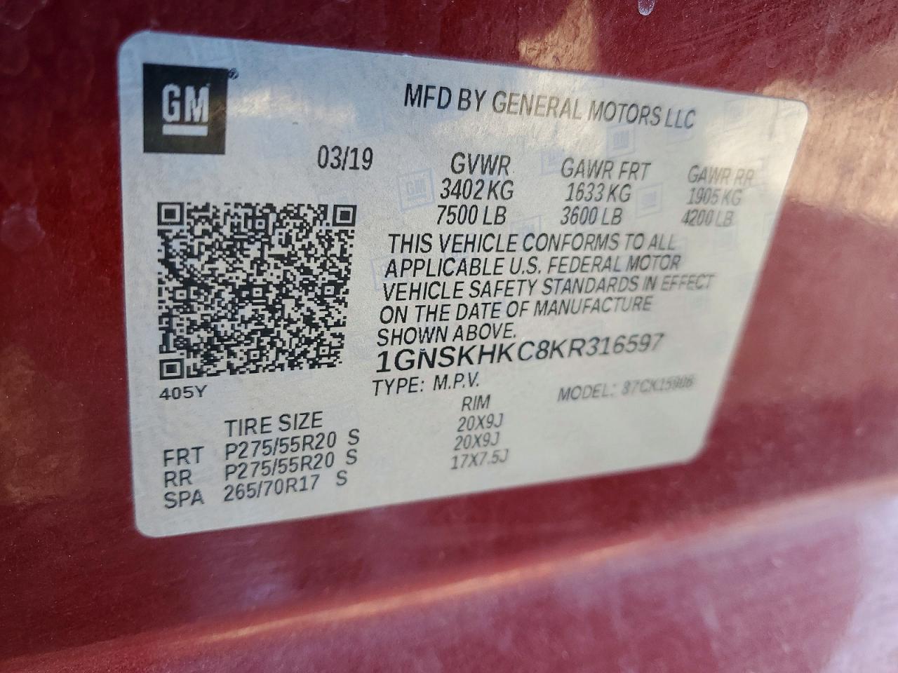 Chevrolet Suburban K1500 Lt