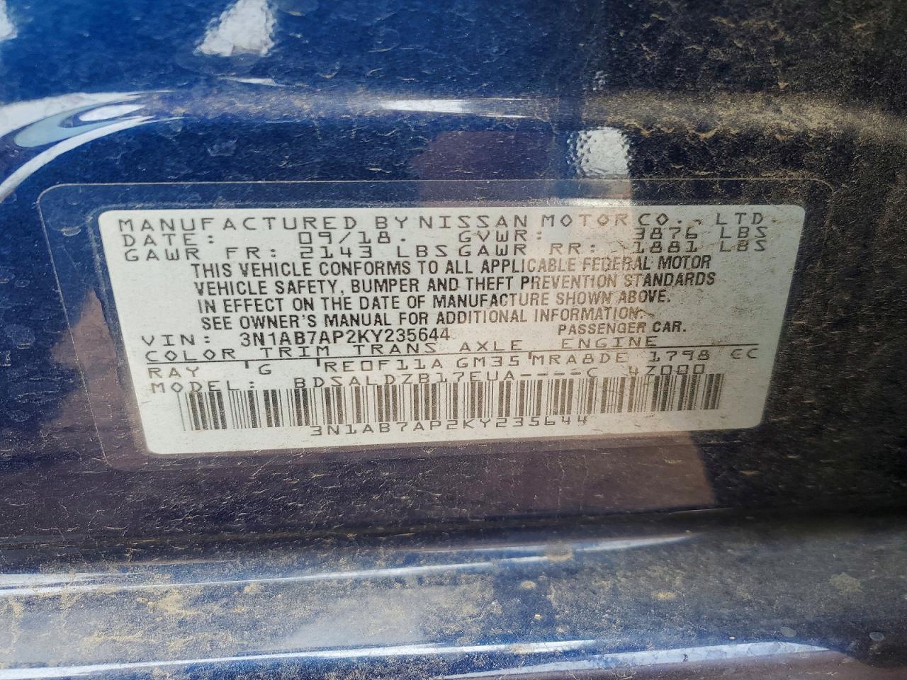 Nissan Sentra Sv