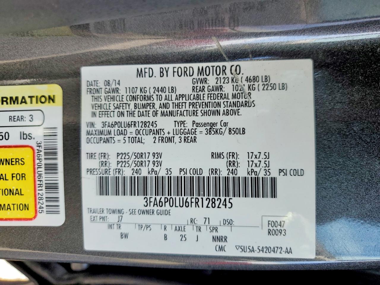 Ford Fusion Se Hybrid