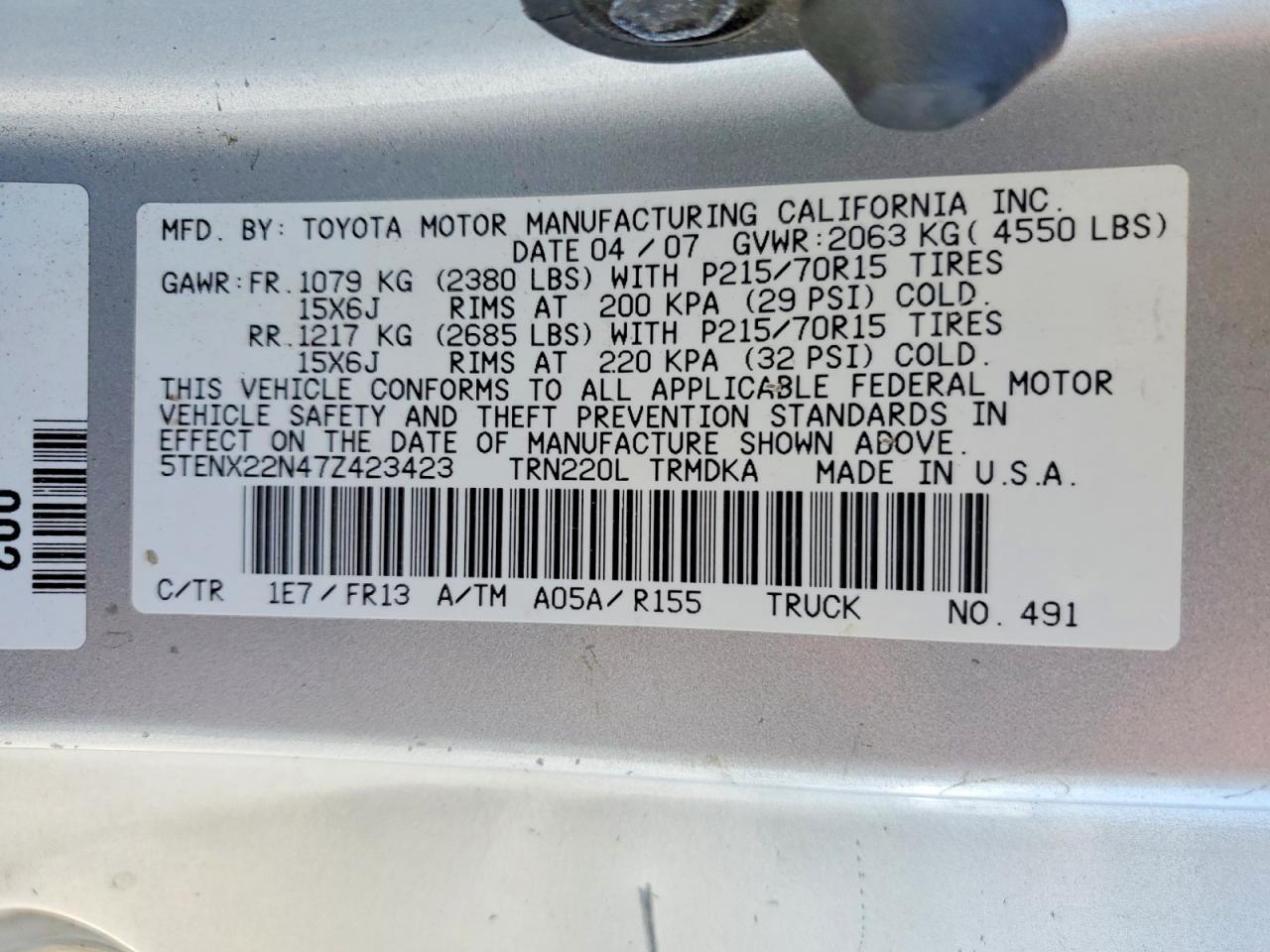 Toyota Tacoma Base