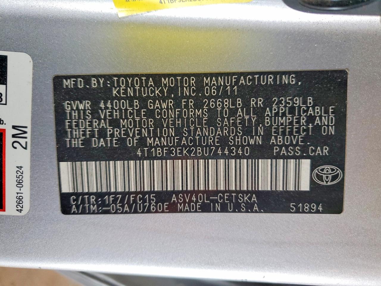 Toyota Camry Se