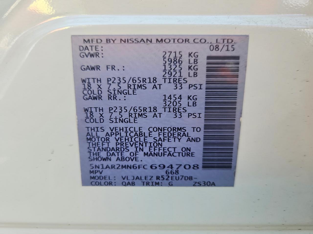 Nissan Pathfinder Sv