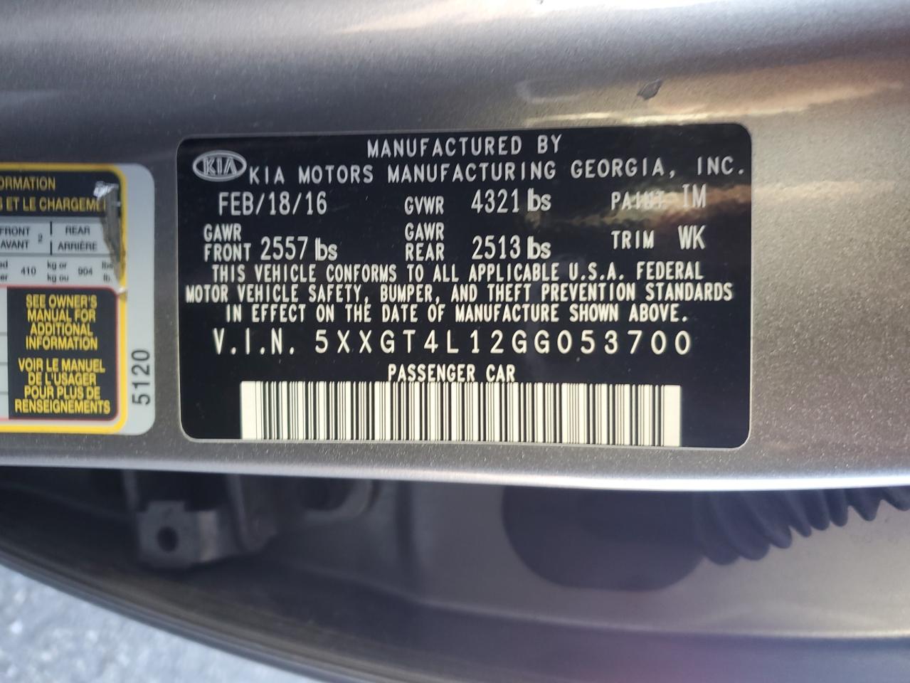 Kia Optima Lx