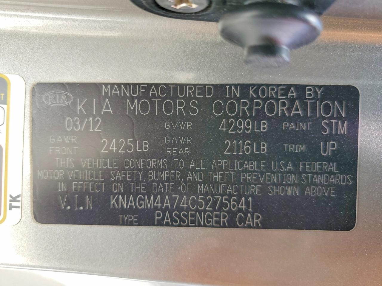 Kia Optima Lx