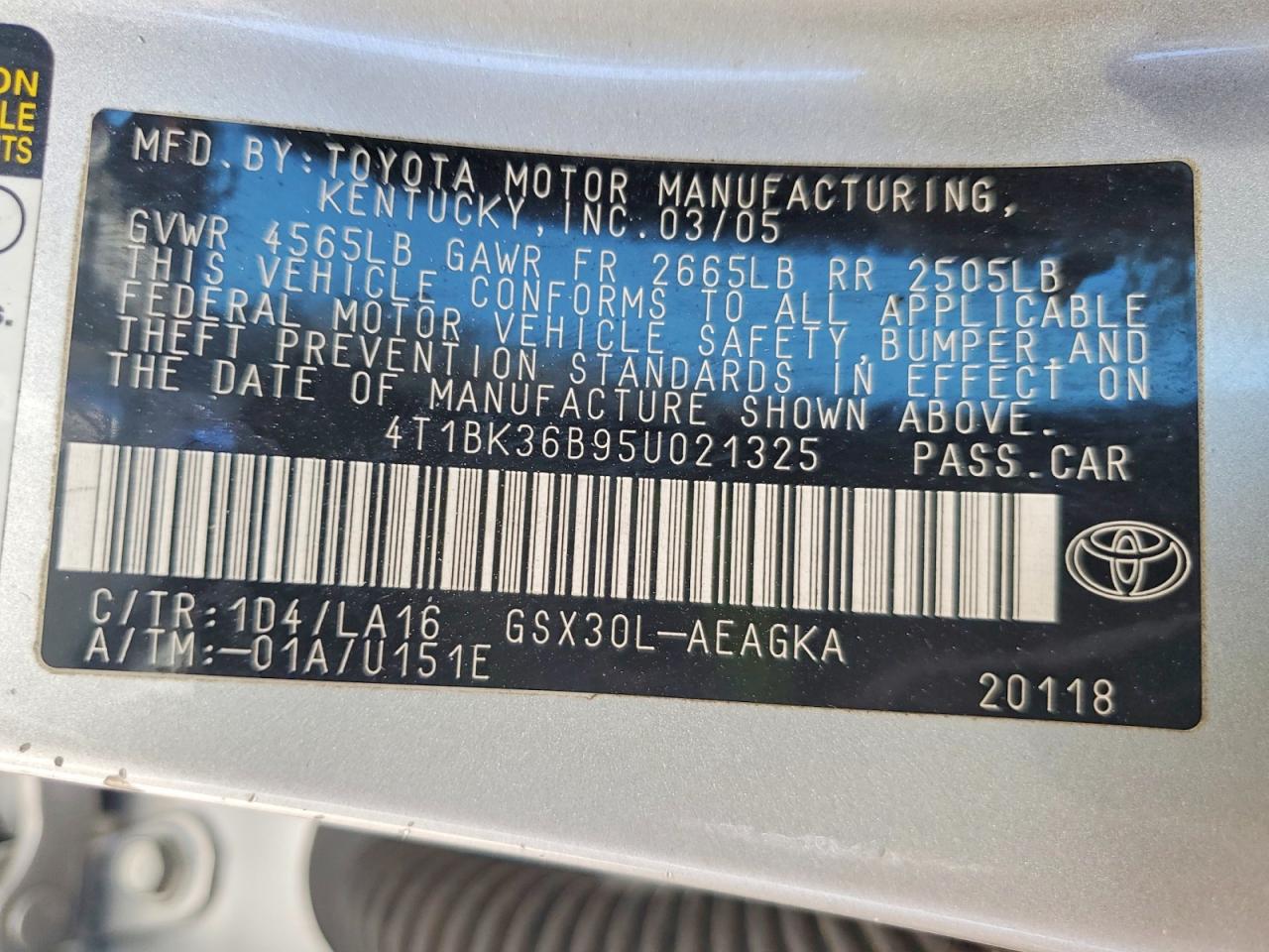 Toyota Avalon Xls