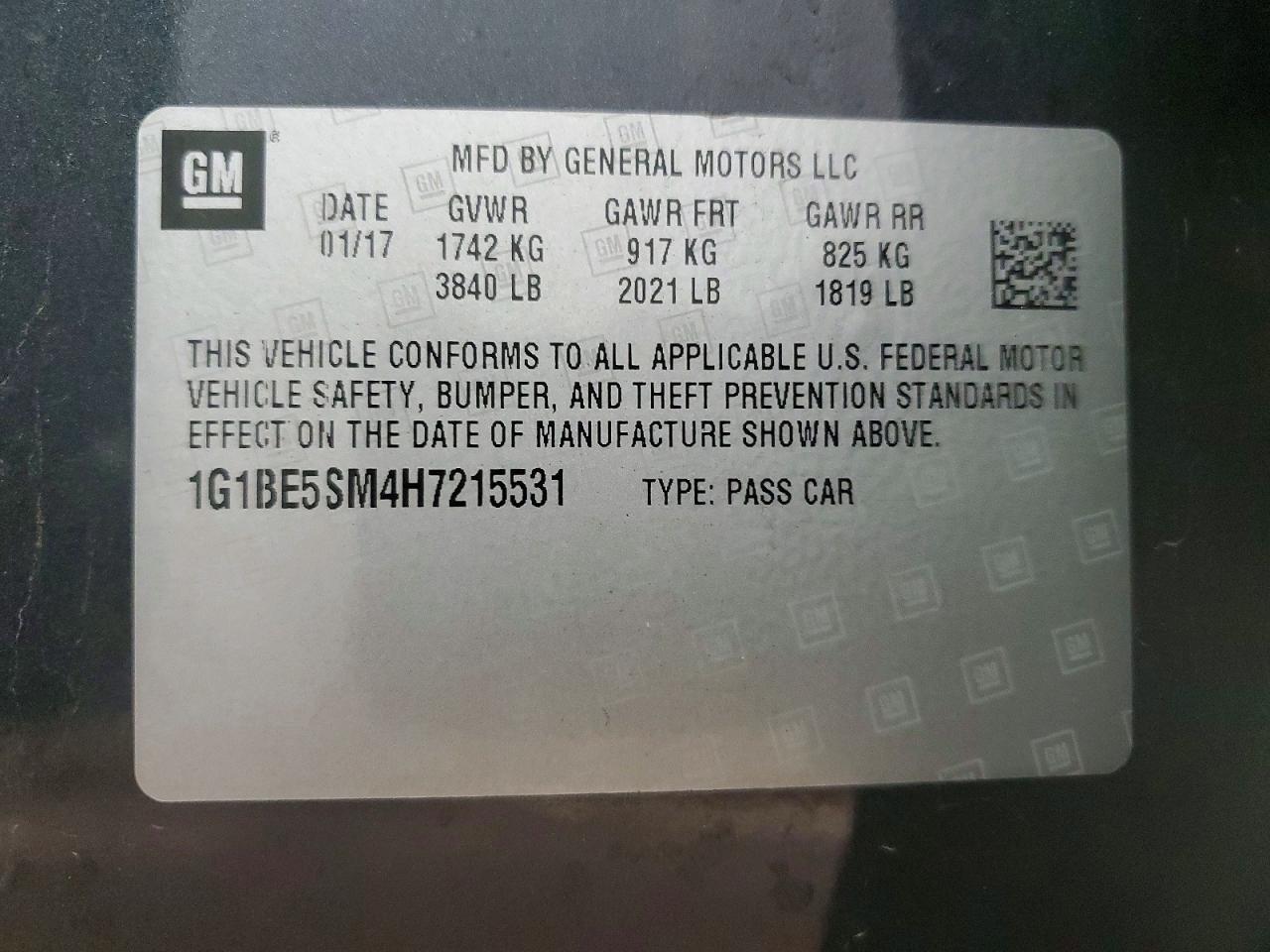 Chevrolet Cruze Lt