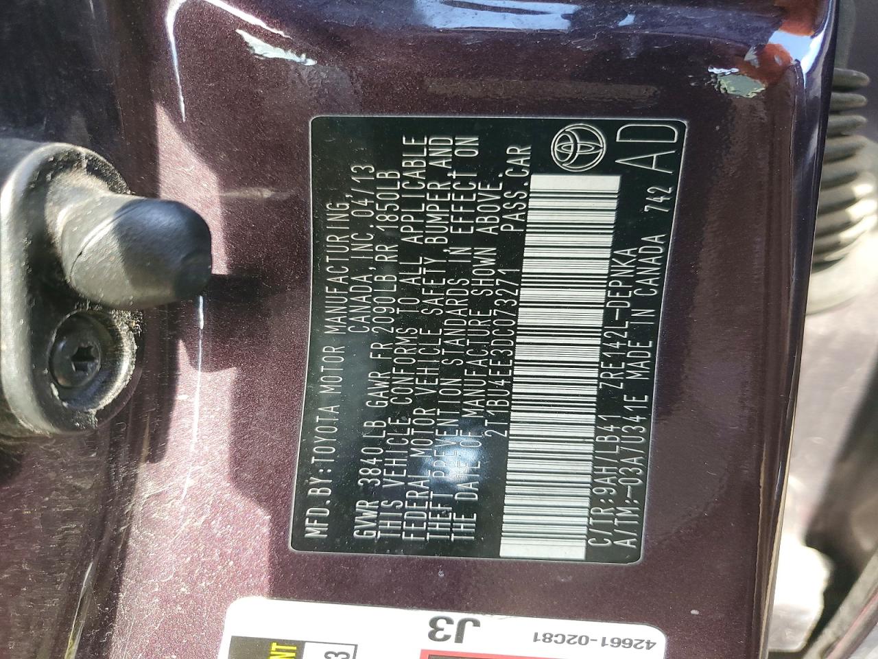 Toyota Corolla Le Special Edition