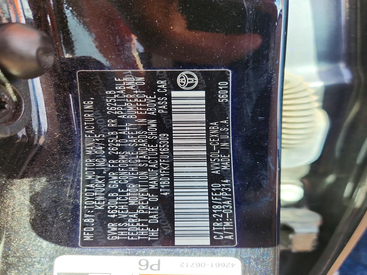 Toyota Camry Le