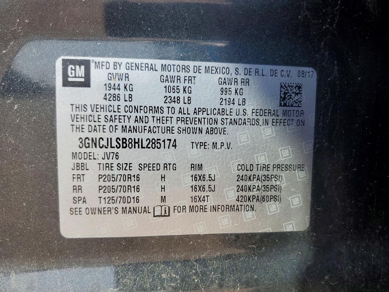 Chevrolet Trax 1lt