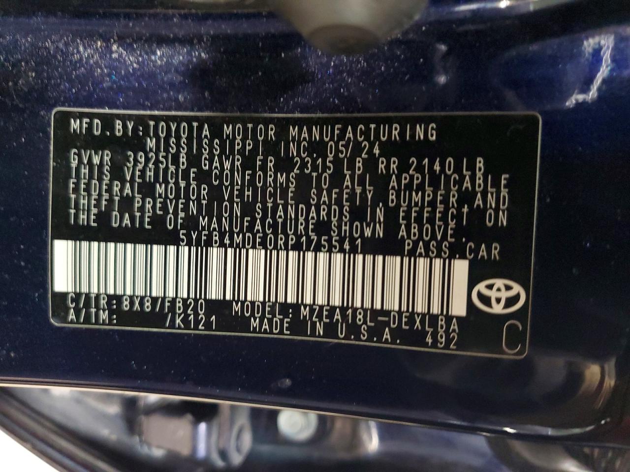Toyota Corolla Le