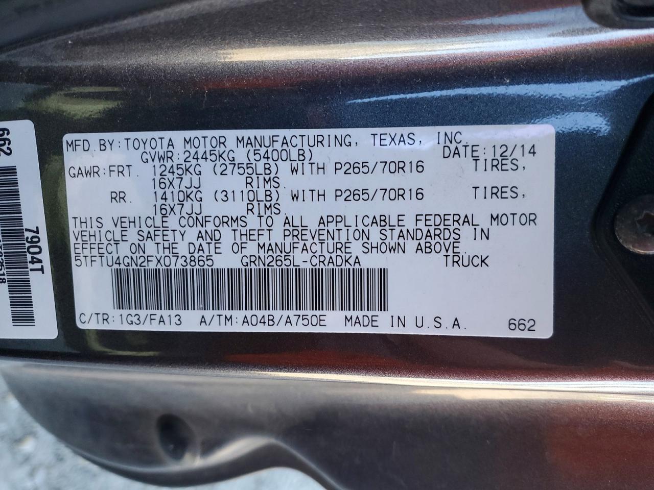 Toyota Tacoma Prerunner V6