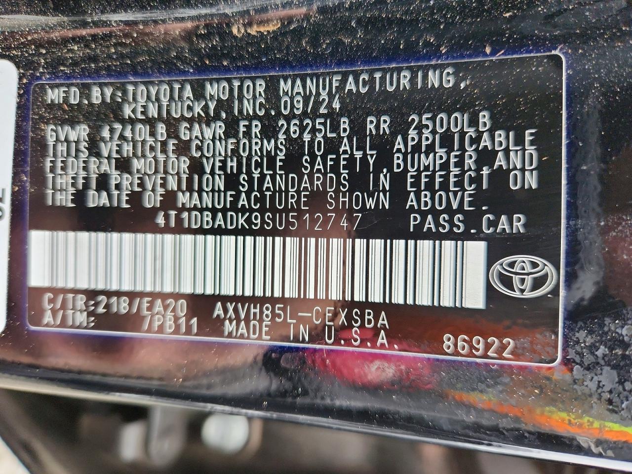 Toyota Camry Se