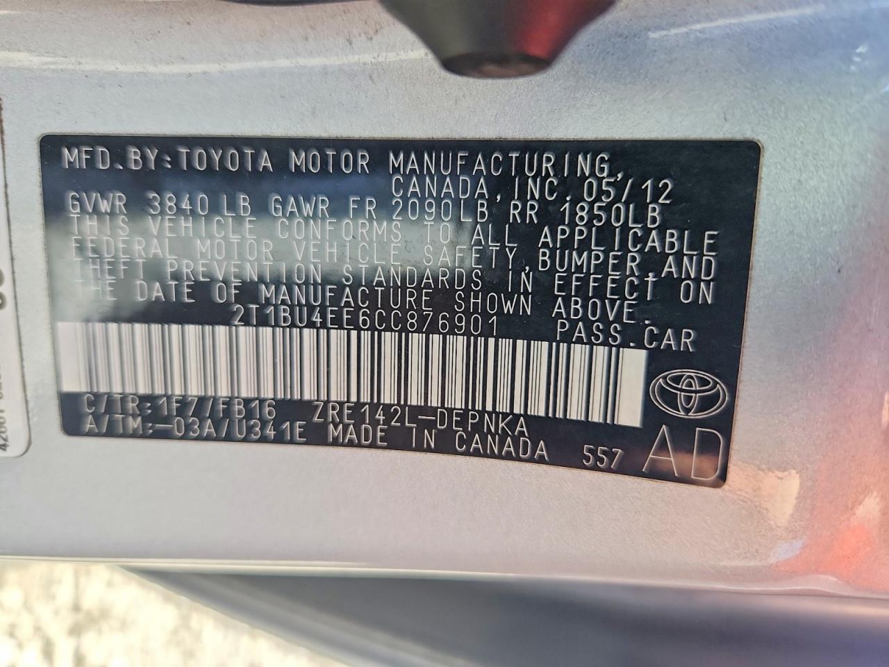 Toyota Corolla Le