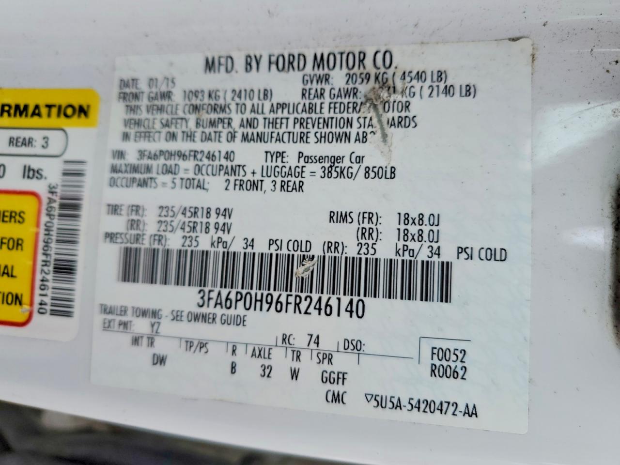 Ford Fusion Se