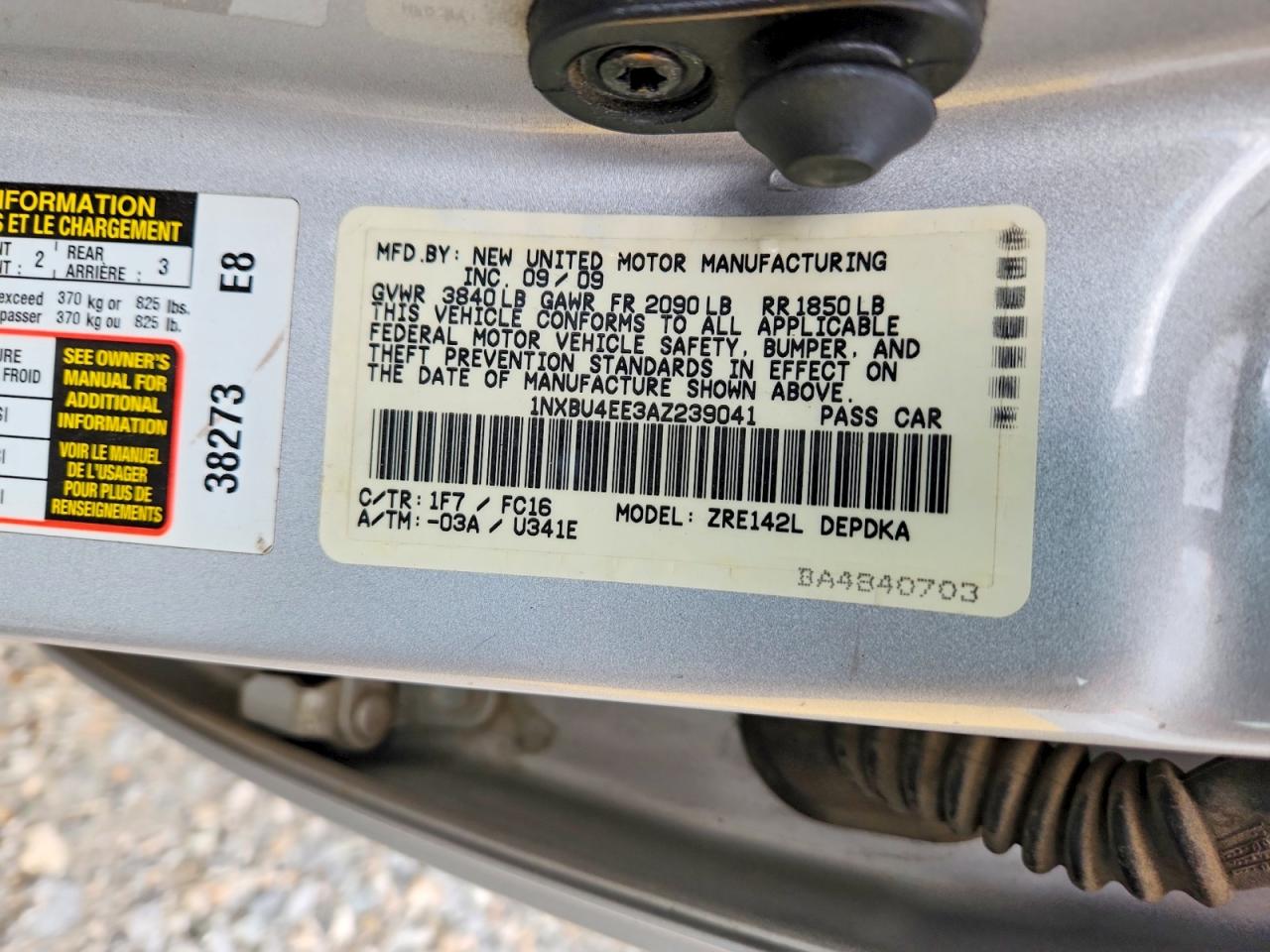 Toyota Corolla Le