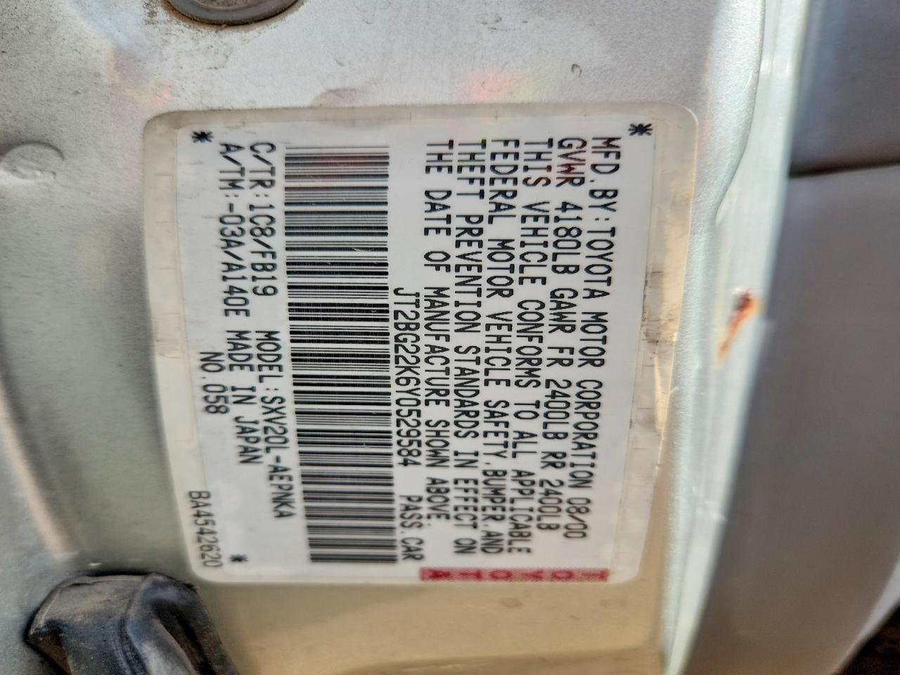 Toyota Camry Le