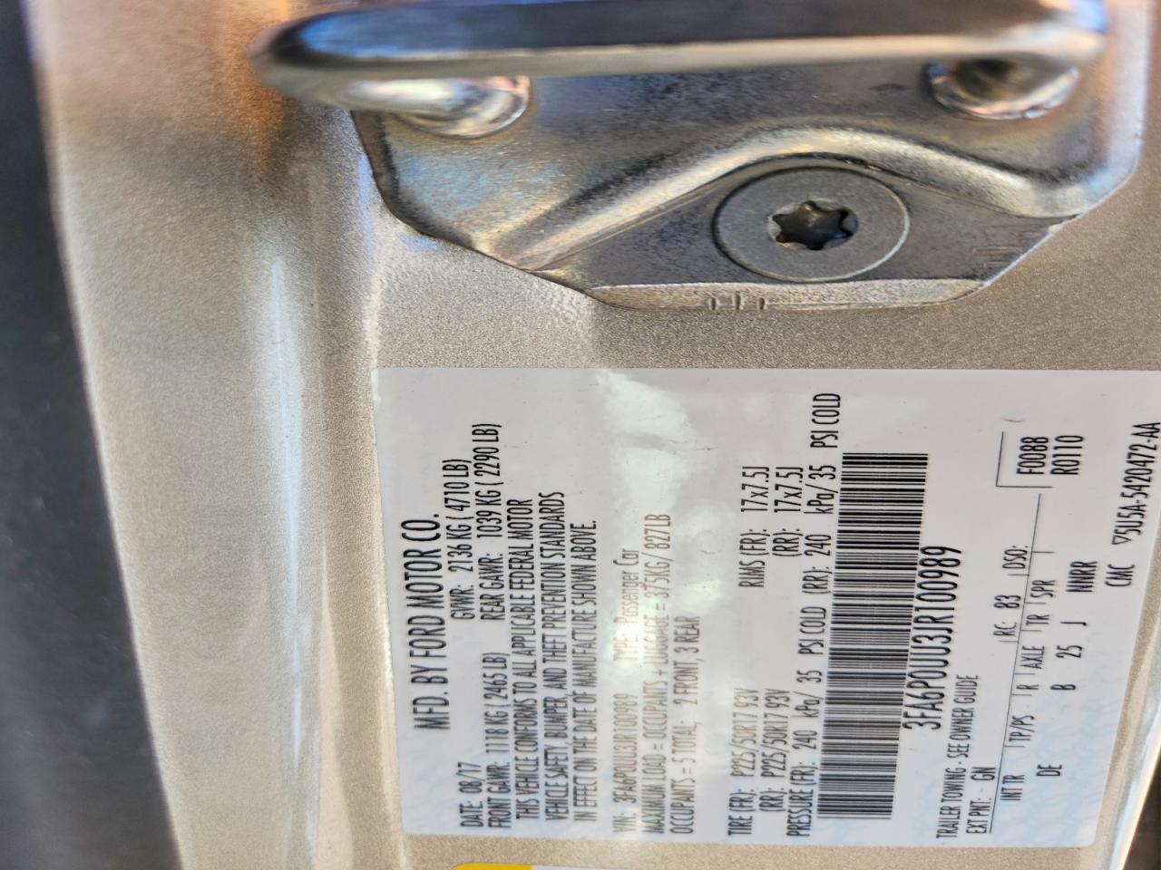 Ford Fusion S Hybrid