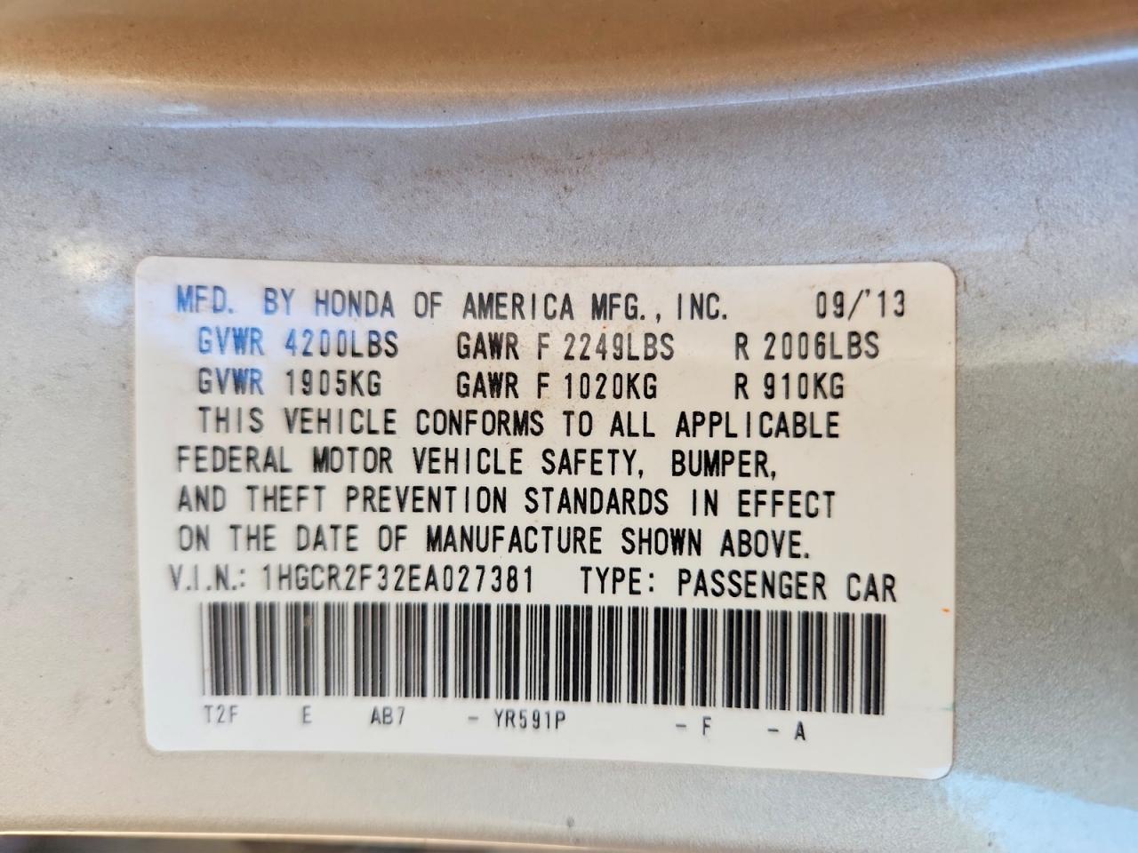 Honda Accord Lx