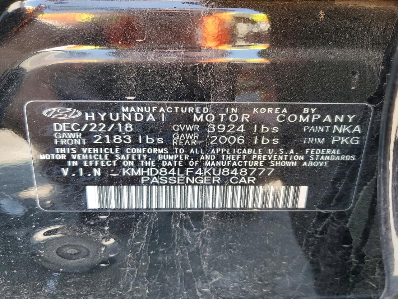 Hyundai ELANTRA Sel