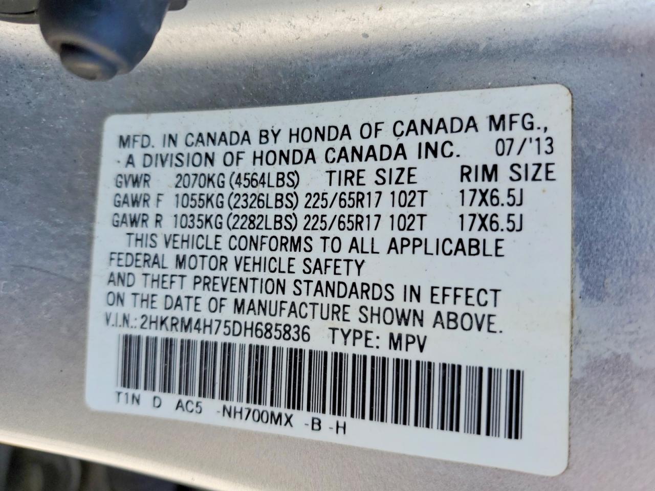 Honda Crv Exl