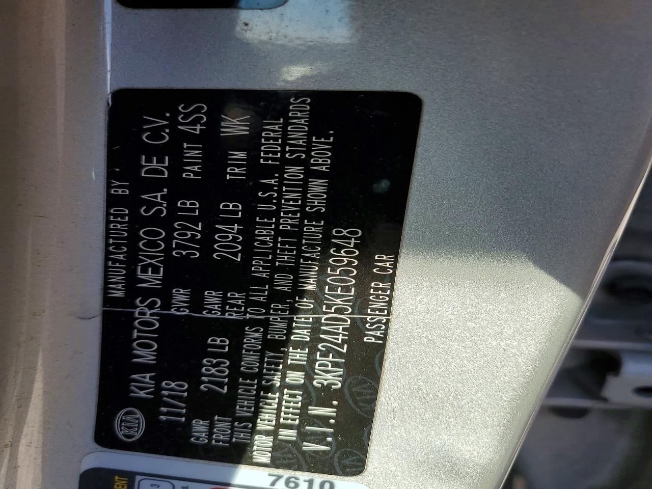 Kia Forte Lxs