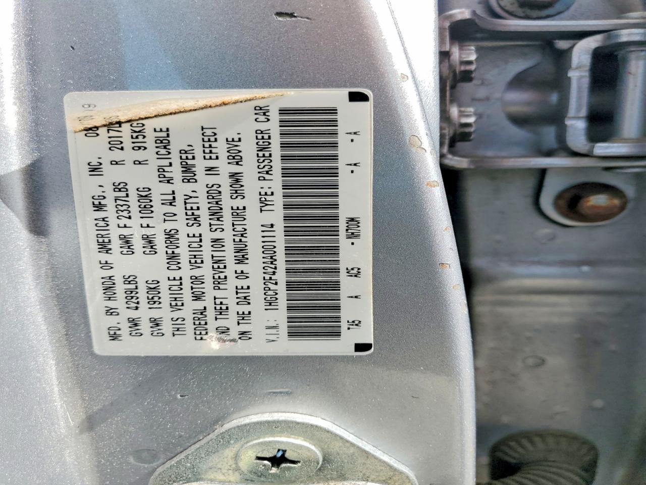 Honda Accord Lxp