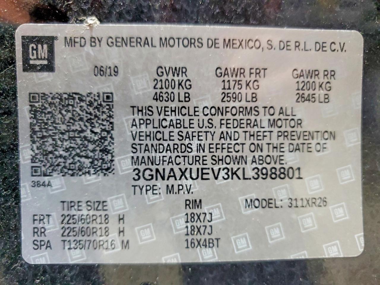 Chevrolet Equinox Lt