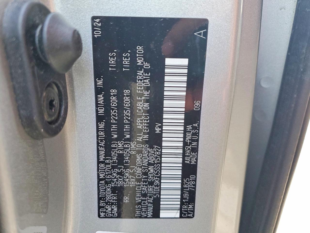 Toyota Sienna Platinum 7-passenger
