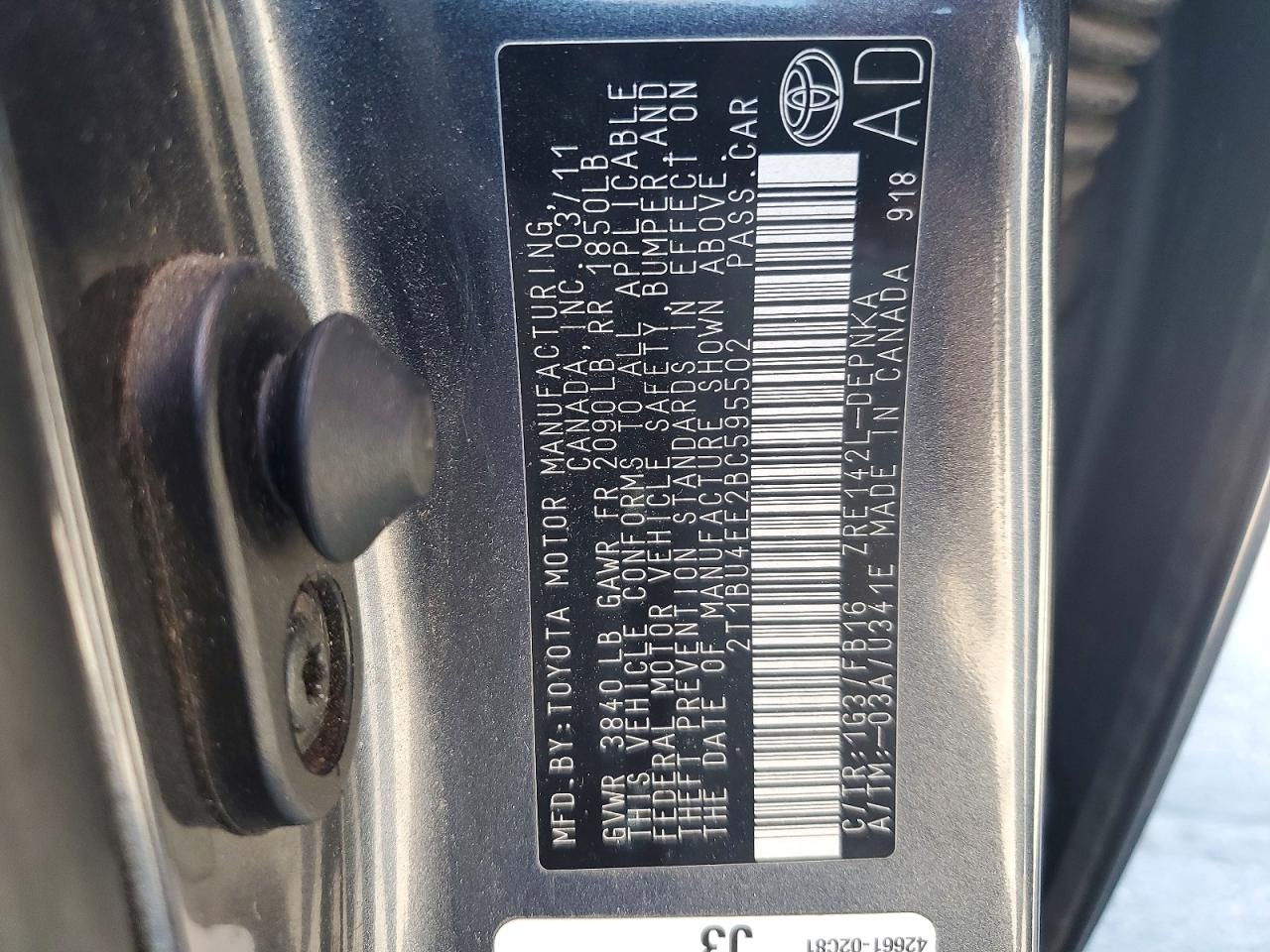 Toyota Corolla Le
