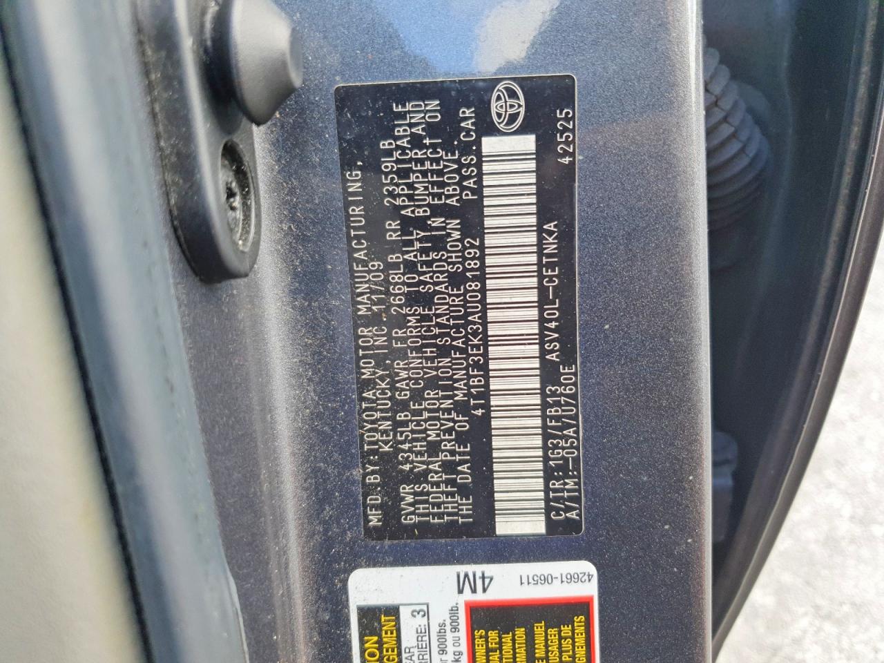 Toyota Camry Le