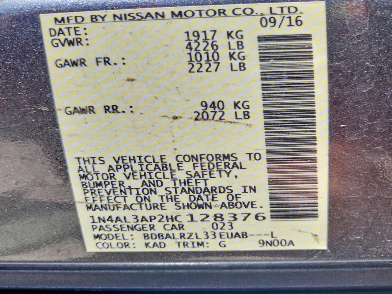 Nissan Altima 2.5 Sl