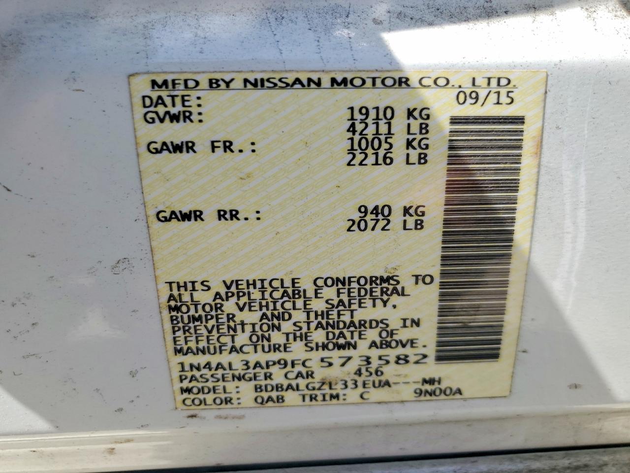 Nissan Altima 2.5 S