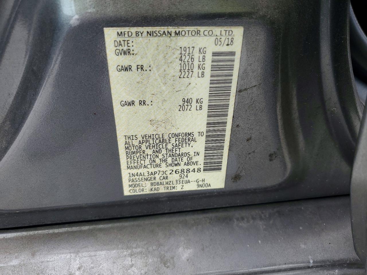 Nissan Altima 2.5 Sr