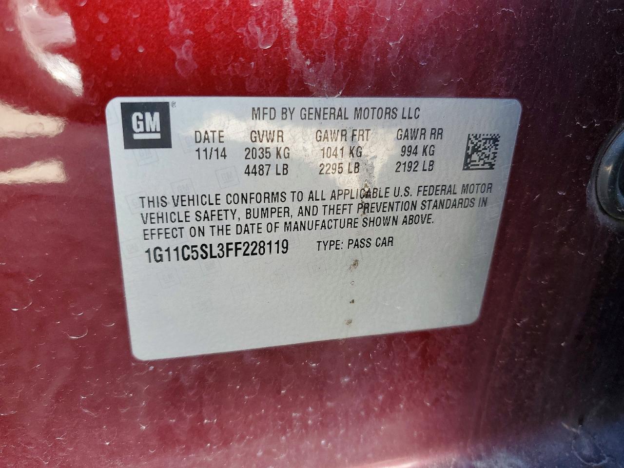 Chevrolet Malibu 1lt
