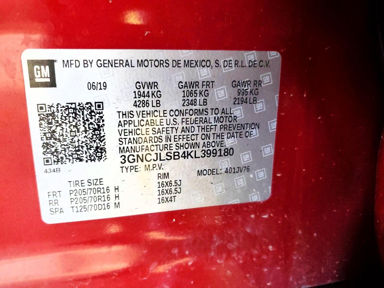 Chevrolet Trax 1lt