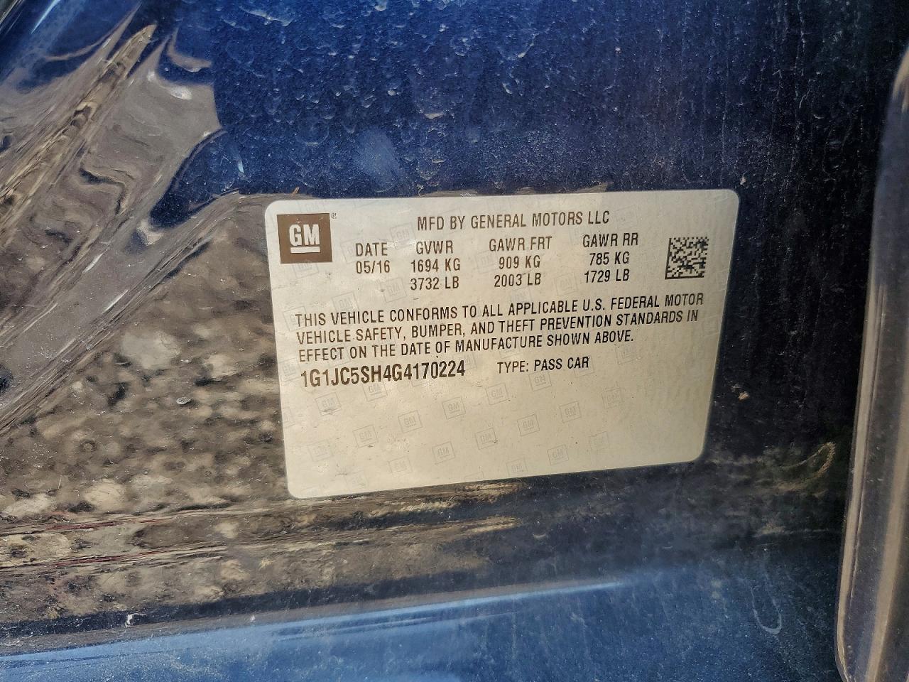 Chevrolet Sonic Lt
