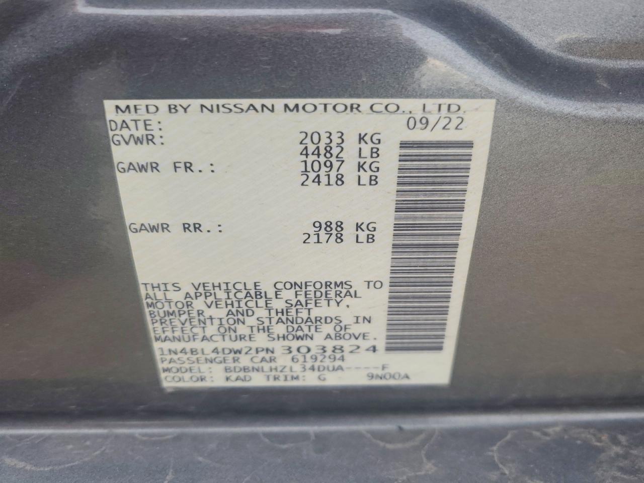 Nissan Altima Sv