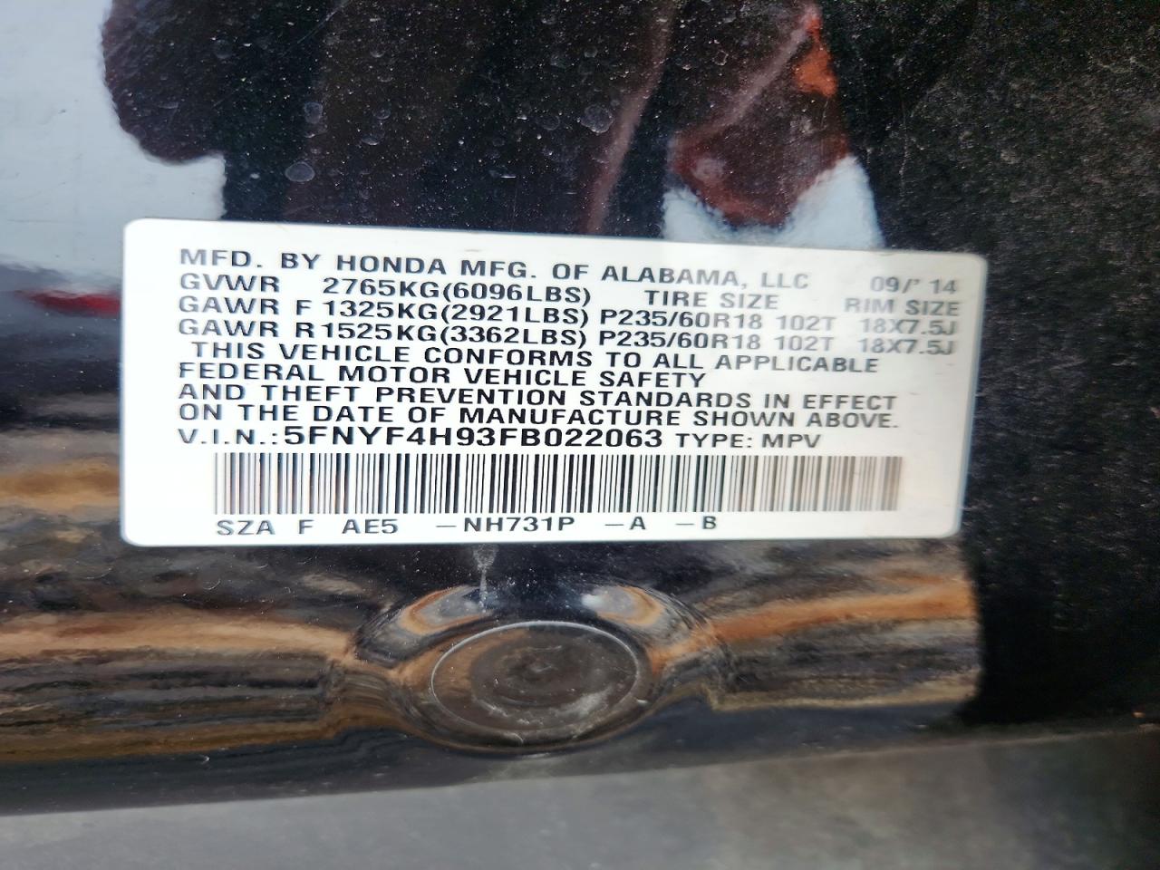 Honda Pilot Touring