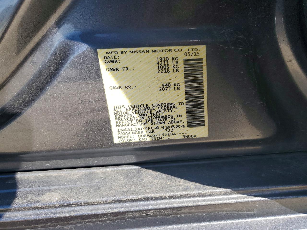 Nissan Altima 2.5 S