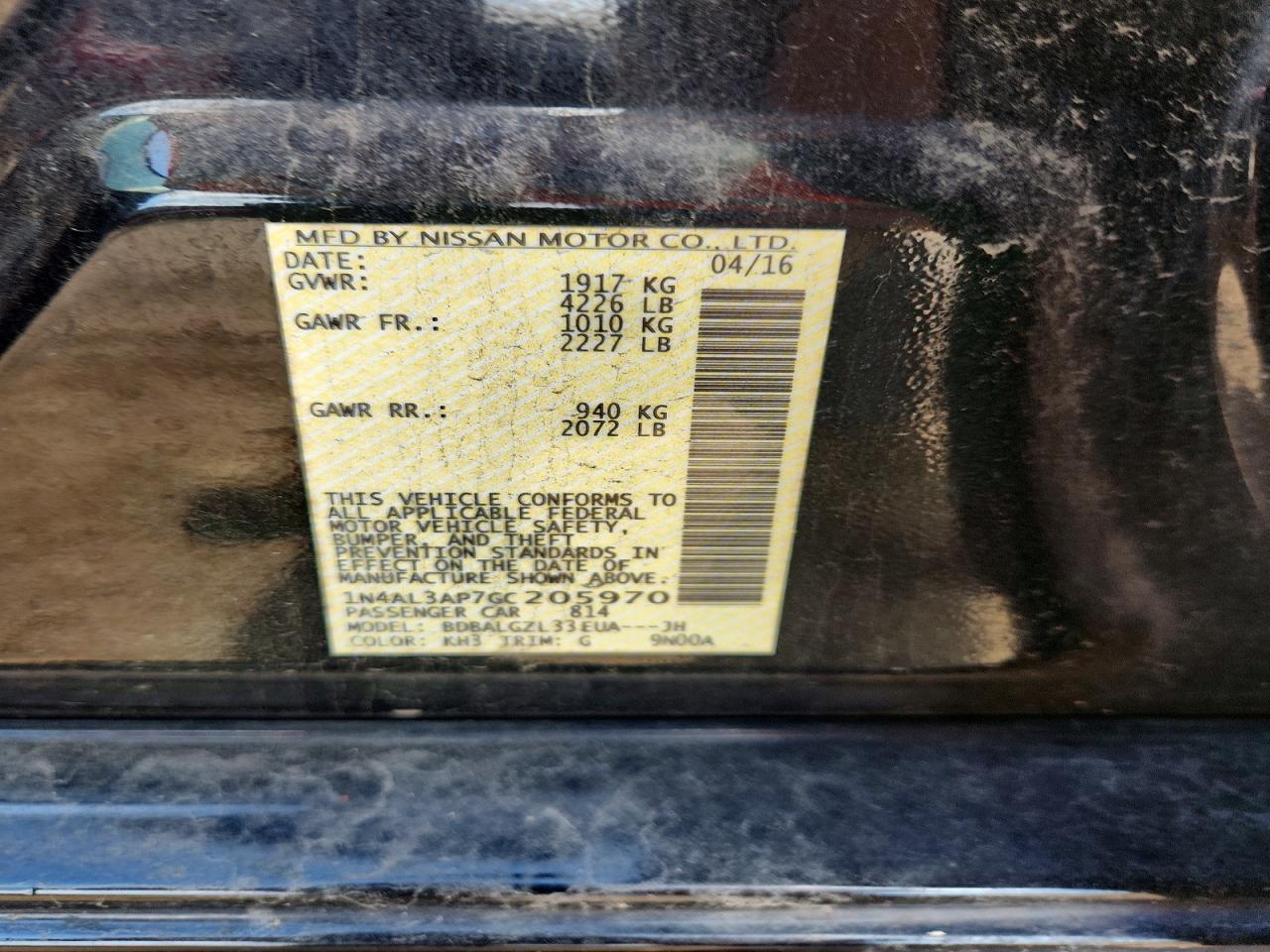 Nissan Altima 2.5 S
