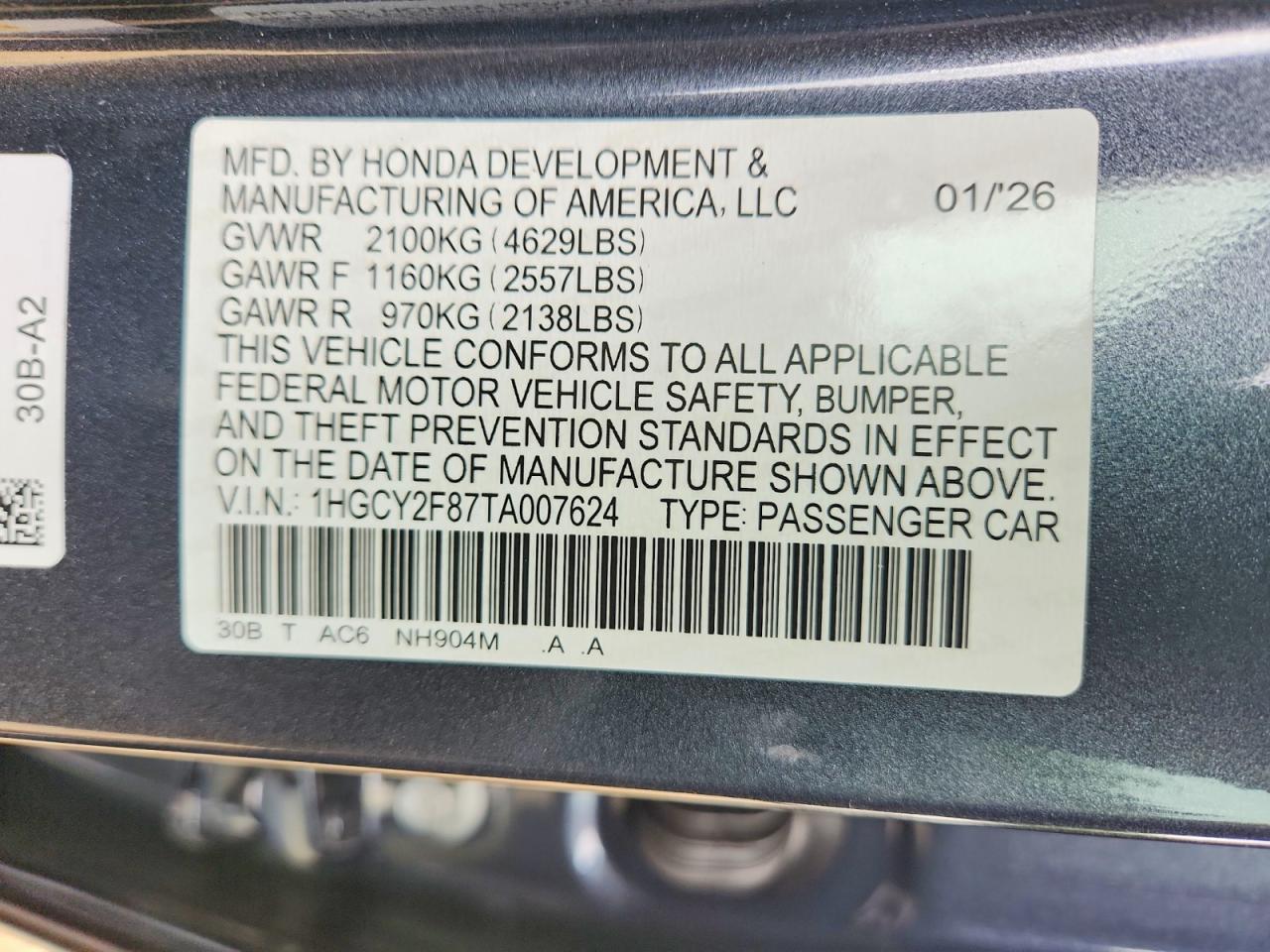Honda Accord Touring Hybrid