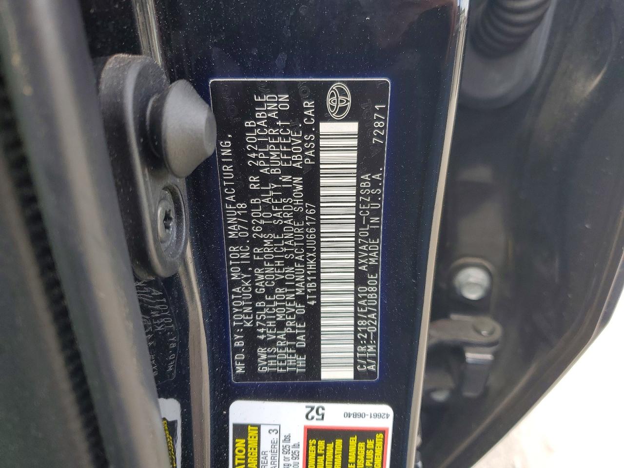 Toyota Camry Se