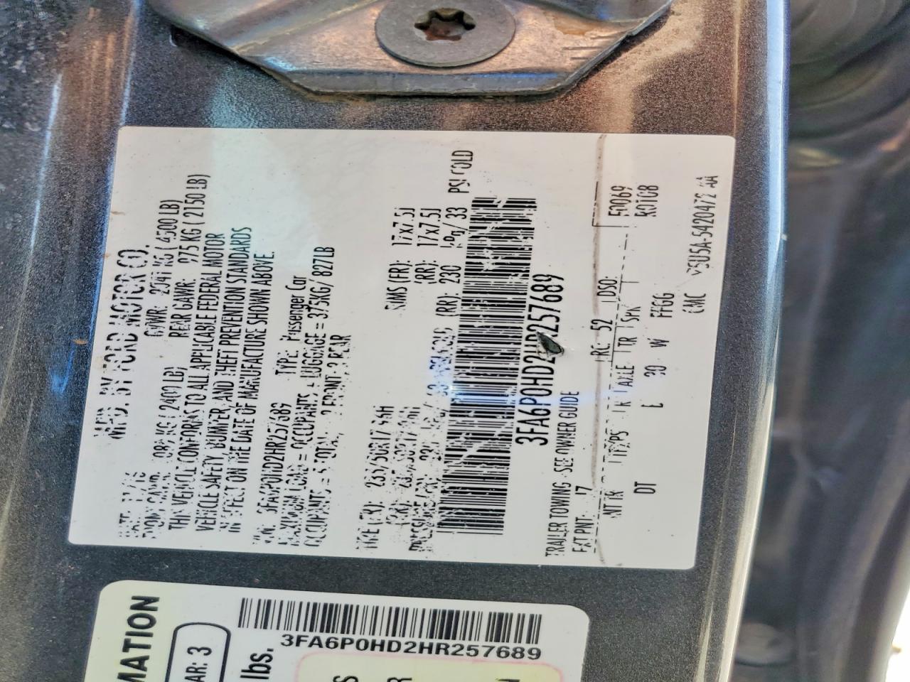 Ford Fusion Se