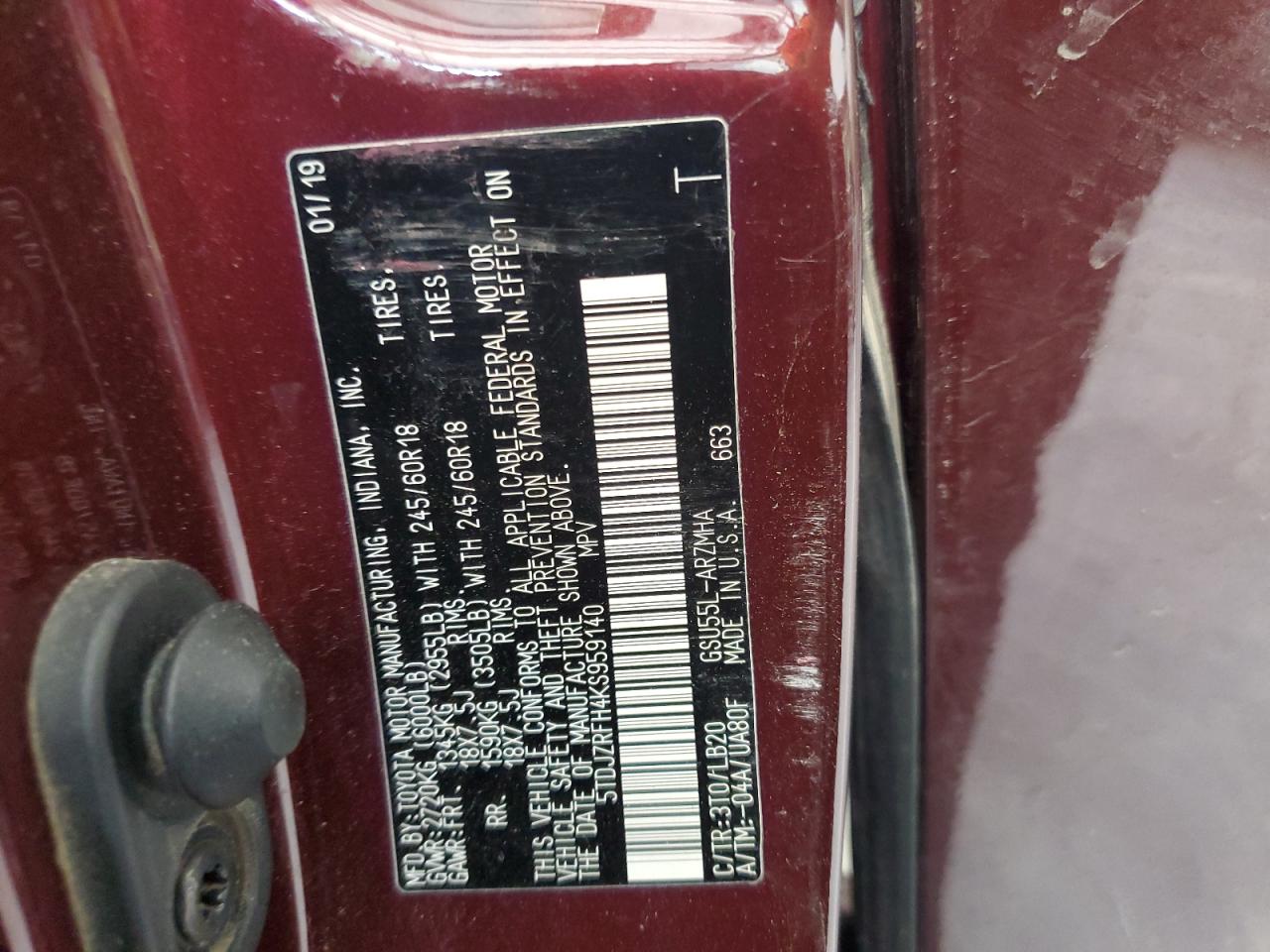 Toyota Highlander Se