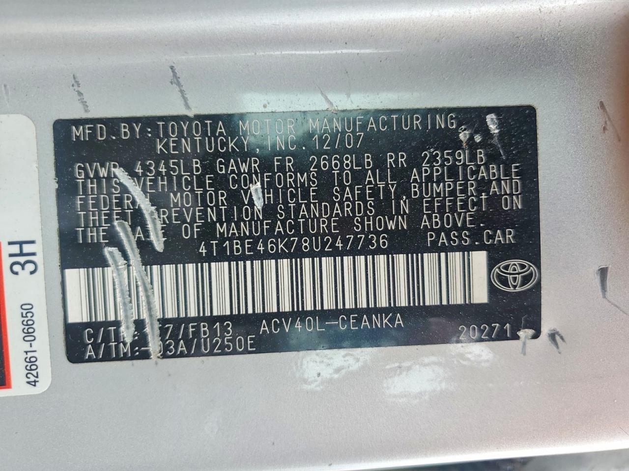Toyota Camry Le