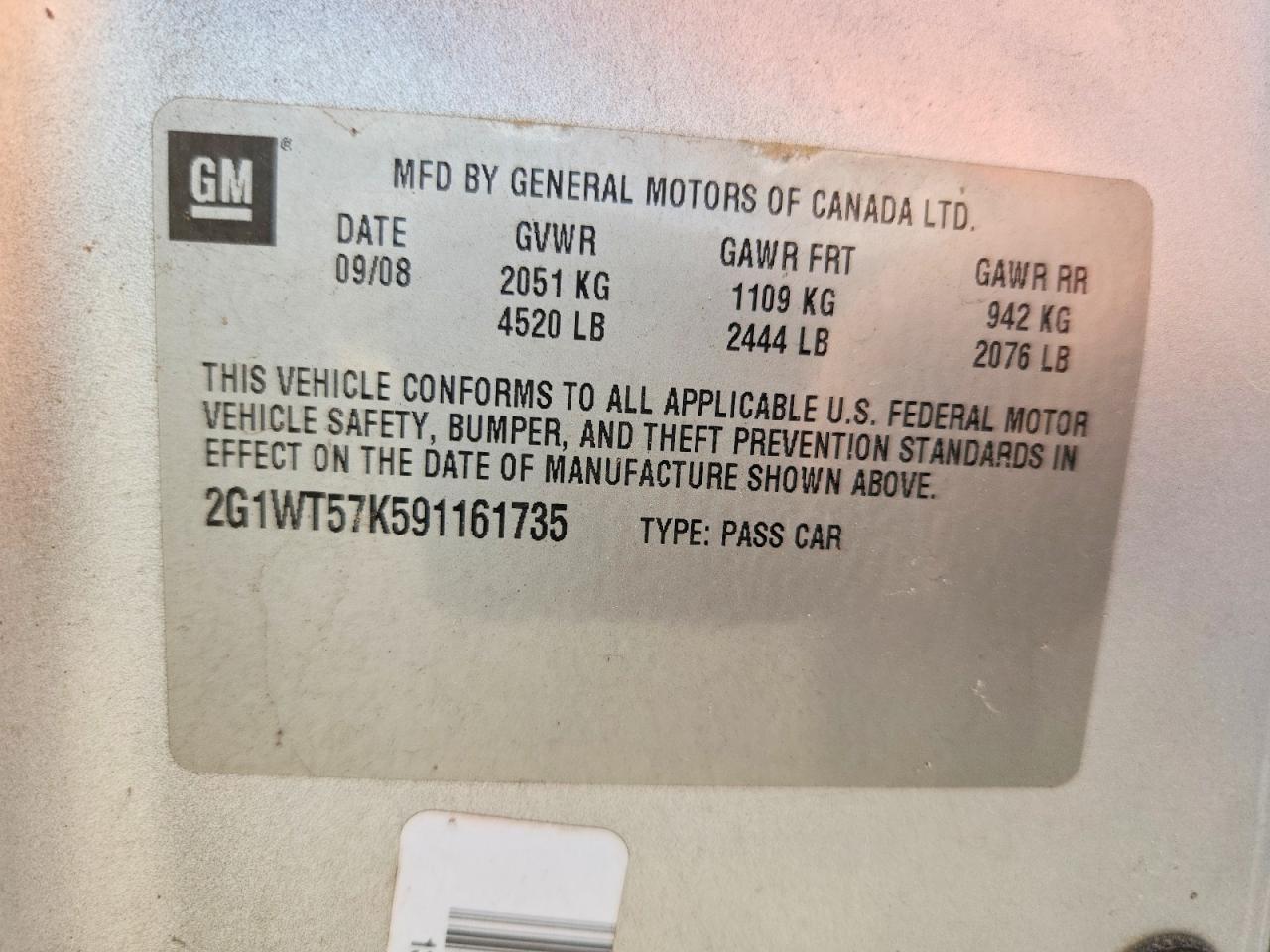Chevrolet Impala 1lt