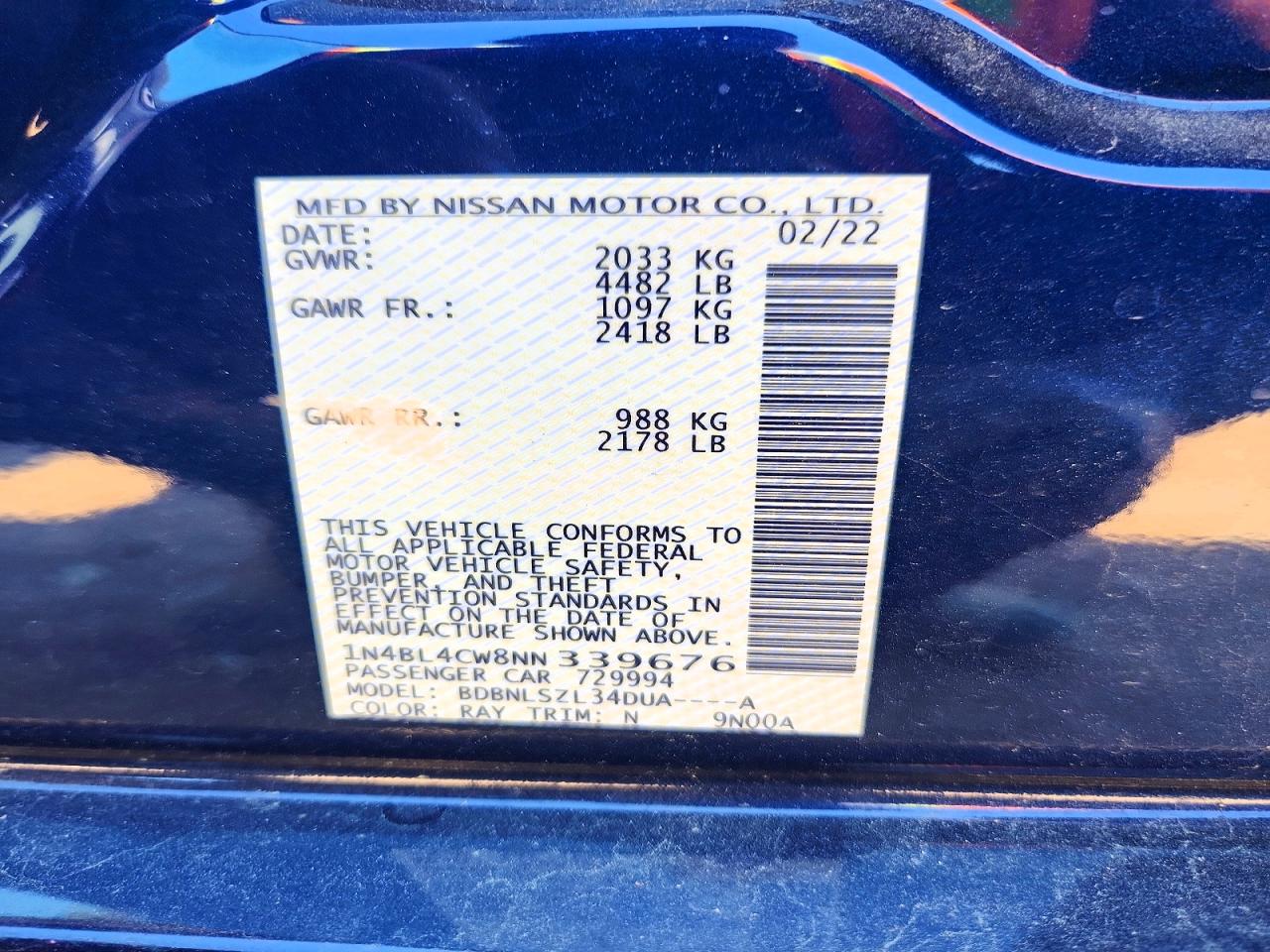 Nissan Altima Sr