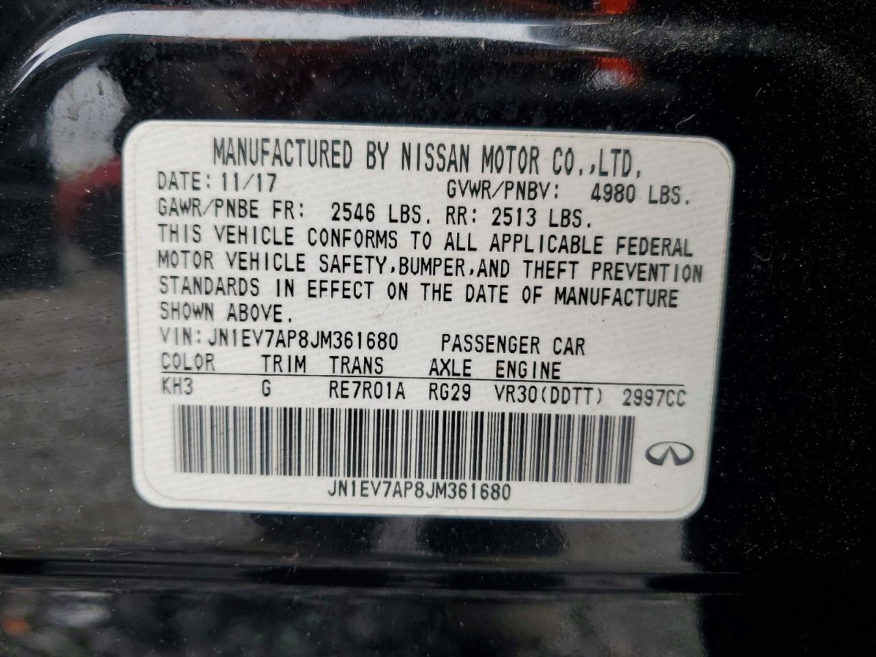 INFINITI Q50 3.0t Luxe